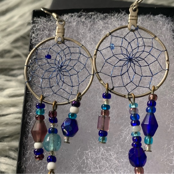 Beaded Dream Catcher Earrings - Picture 4 of 7